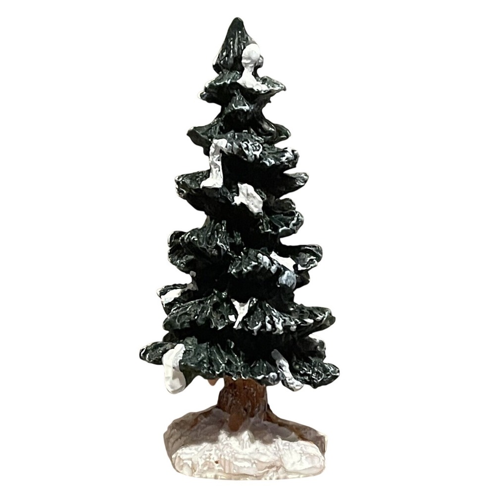 Lemax Christmas Village Town Resin Evergreen Pine Trees Dept 56 Miniature